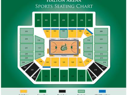 Halton Arena Sports Seating Chart